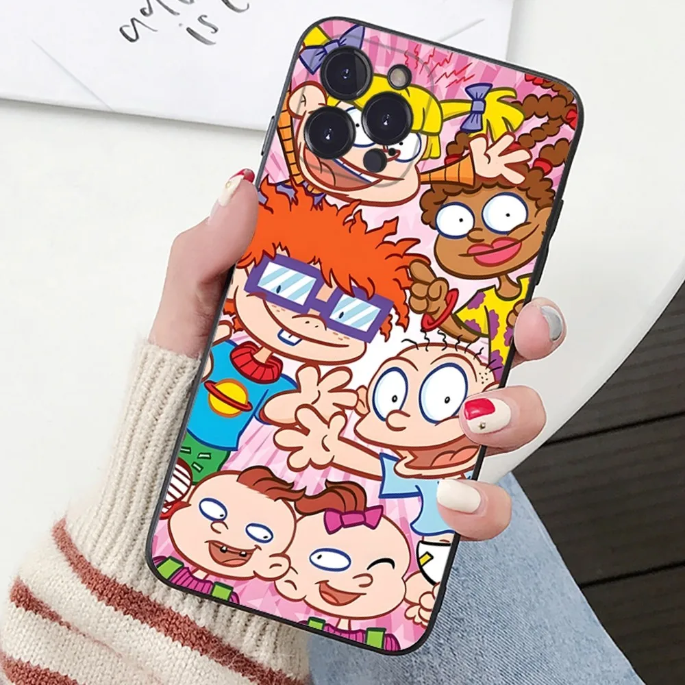 Cartoon Funny R-Rugrats Phone Case For IPhone 16 15 14 11 12 13 Mini Pro XS Max Cover 6 7 8 Plus X Funda Shell