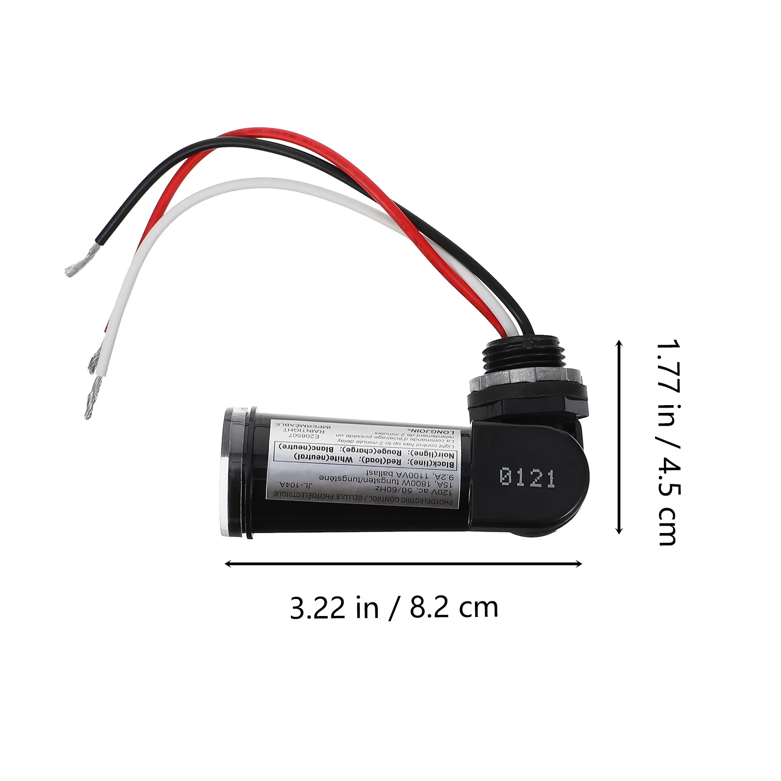 

Outdoor LED Light Sensor Photocell Switch Auto Control Waterproof Photoelectric Sensor for Exterior Lighting Light Control