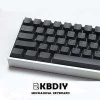 KBDiy GMK Minimalist Gray Keycaps PBT Cherry Profile Black 138 Keys Cap for MX Switches Mechanical Game Keyboard Keycap DIY