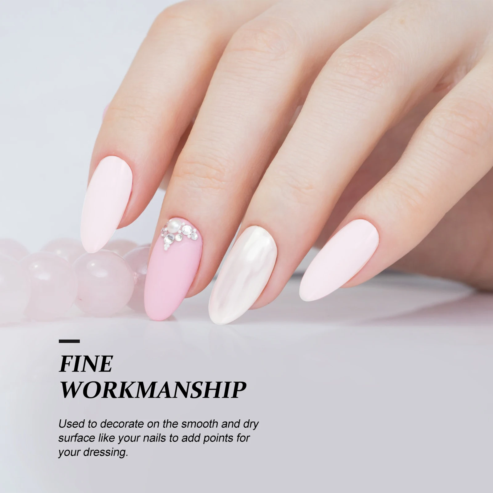 

500pcs Clear False Nails Press On Fake Nail Tips Self Adhesive Transparent Almond Shape For Nail Art Supplies Party Cosplay