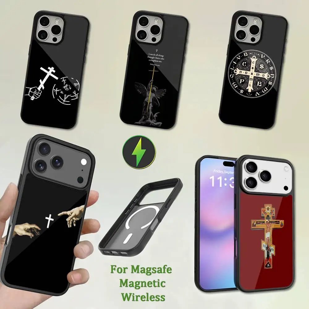 

Orthodox Cross Faith icon Phone Case For iPhone 13,12,11,16,15,17,14,Pro,Max,Plus,Mini, With Magsafe,Magnetic Wireless Charging