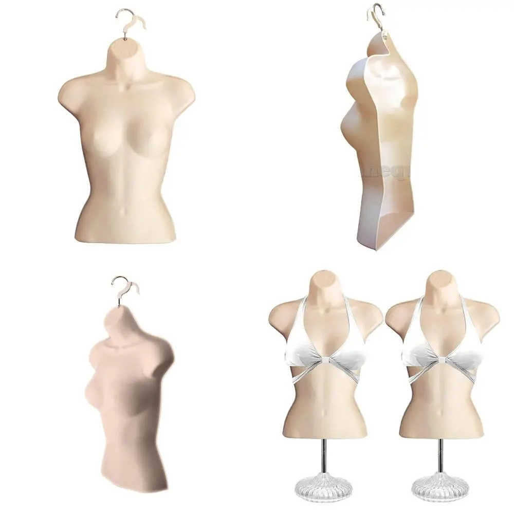 

Hollow Back Mannequin Set with Acrylic Stand and Metal Pole, S-M Sizes (2)