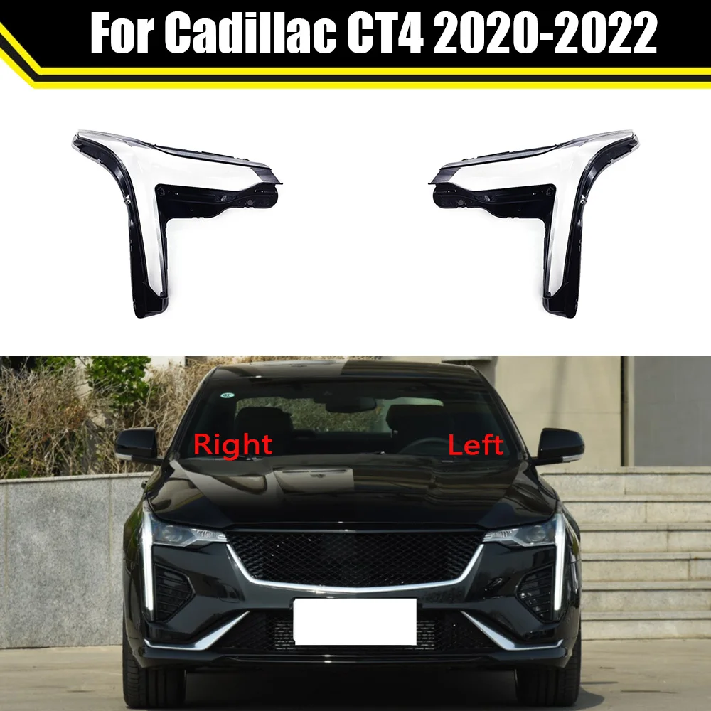 

Auto Light Caps For Cadillac CT4 2020 2021 2022 Car Headlight Cover Transparent Lampshade Lamp Case Clear Lens Headlamp Shell