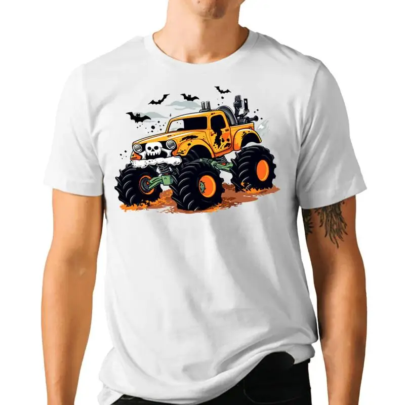 

Monster Truck Halloween T Shirt Spooky Season Horror Skull
