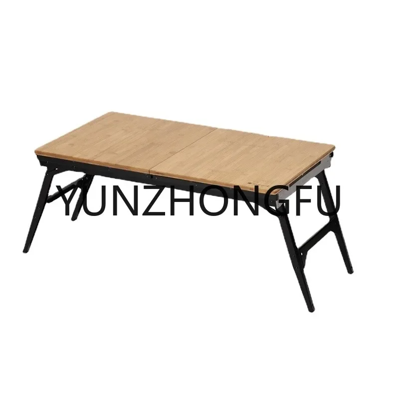 Outdoor IGT Easy Folding Camping Black Walnut Table Bbq Camping Picnic Folding Table CK-090