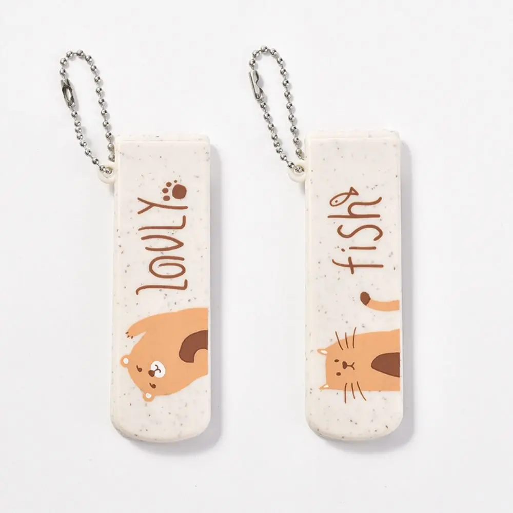 

Simple Lovely Animals Cartoon Comb Plastic Hairdressing Portable Comb With Mirror Foldable Square Pocket Hair Brush Children