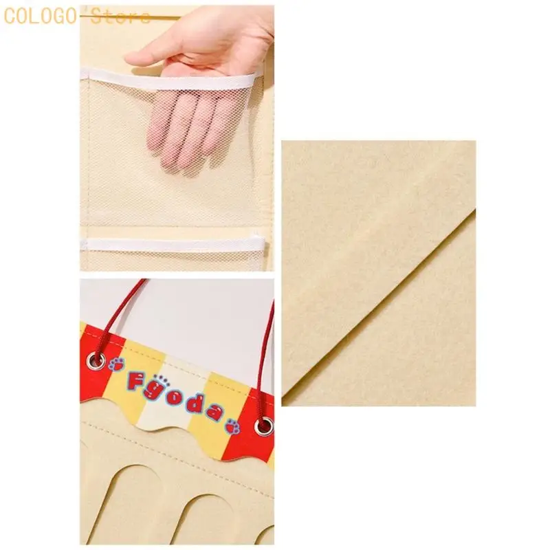 Practical Felt Hanging Container To Systemize Hair Ties And Other Items D0LD
