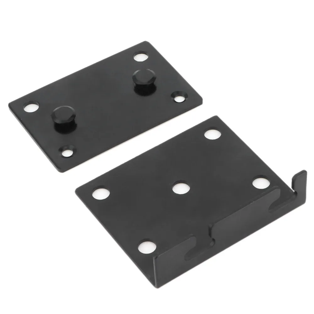 1 set Practical Black Hinge Bracket Iron Adjustable Furniture Hardware Connector Bed Frame Bracket Headboards