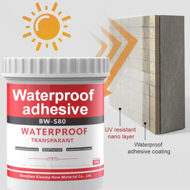 Transparent Waterproof Sealant Fill Seams Cracks Prevent Leakage High Elasticity Flexibility Durable Long Lasting Glue
