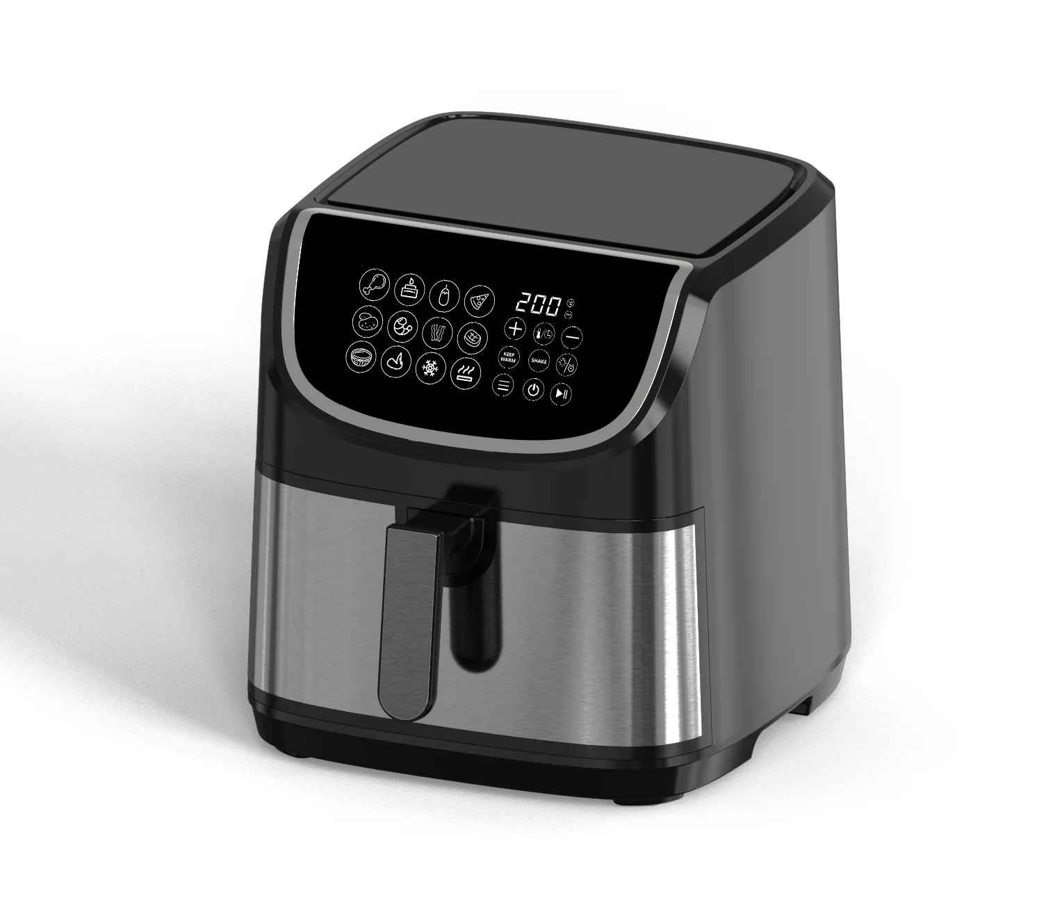 Custom Household 220V 1800W Freidora De Aire Air Flyer Fryer Electric 8L Healthy Digital Air Frye