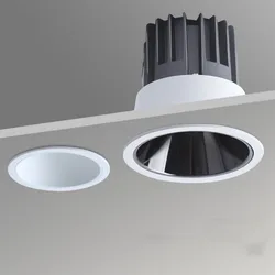 Dimmable Led Downlight Recessed Ceiling Lamp Spotlight Aluminum Led COB Light 7W10W12W15W18W20W24W AC110V 220V Home Office Store