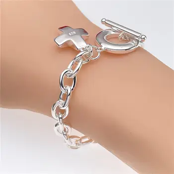 10 best sales Bracciale croce argento 925 - №9