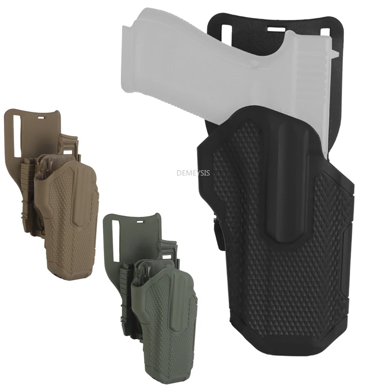 Right Hand Tactical CS Airsoft Pistol Holster Universal Outdoor Hunting Gun Holder for Paintball Shooting Handgun Holsters