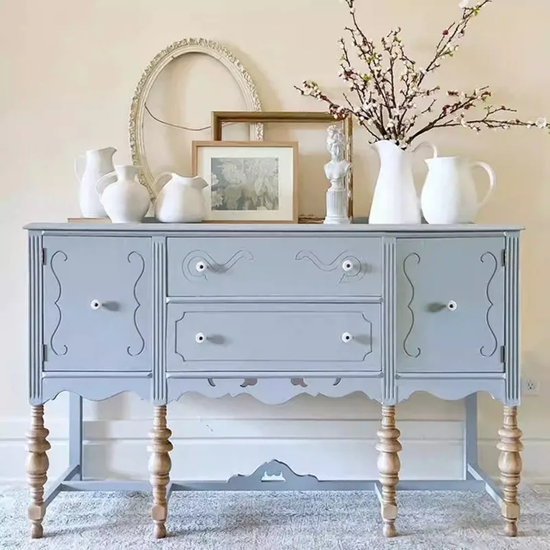Edge cabinet, carved entrance entrance, living room high-end decorative cabinet,