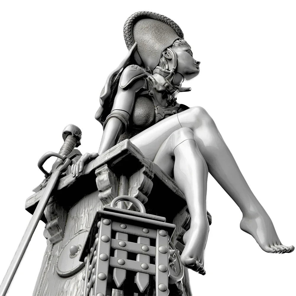 Vanessa-Kit Modelo Resina Miniatura, Plástico Sem Pintura, Anime Figure, A584, 1:16