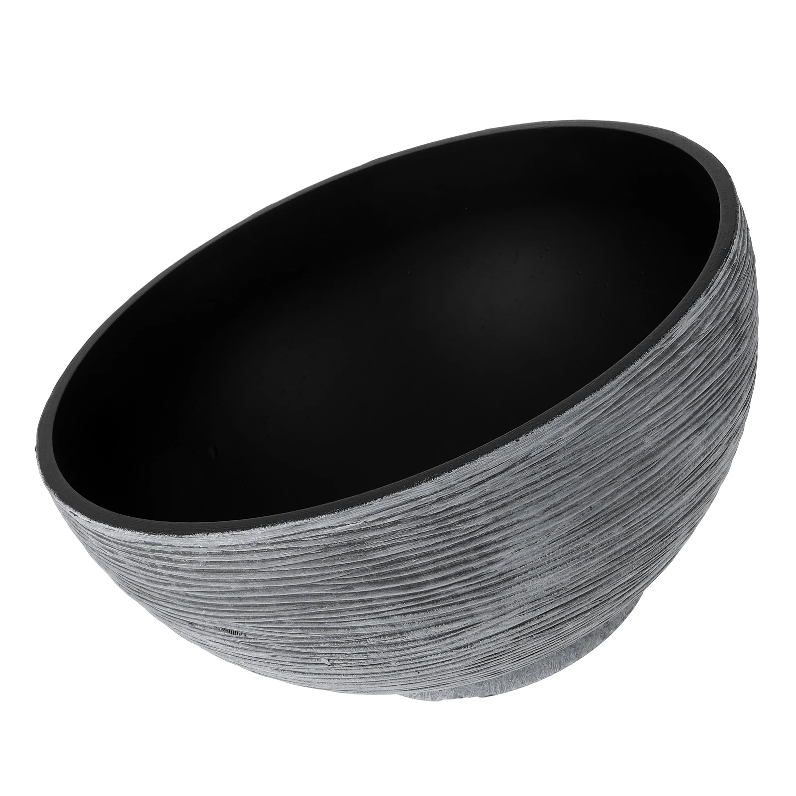 

Imitation Stone Lotus Pot Hydroponic Plant Bowl 12cm Diameter Plastic Flowerpot for Water Plants Narcissus Deep Pots Indoor
