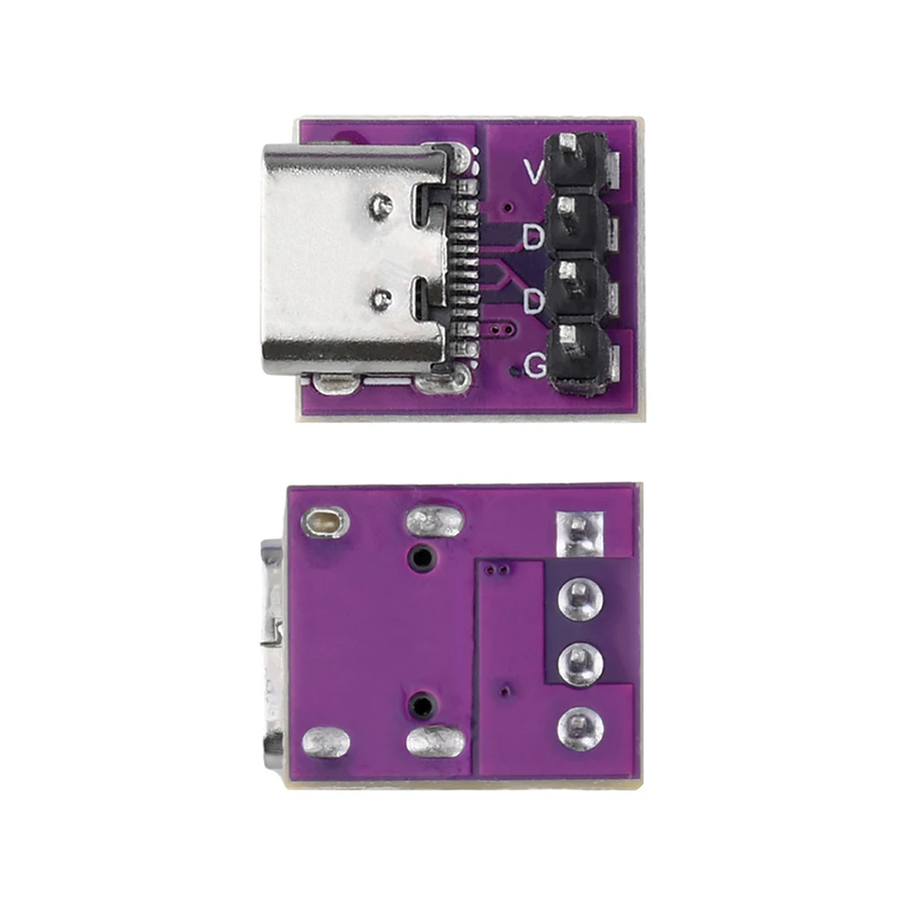 Papan konversi daya arus tinggi USB3.1 16P hingga 2.54 dimasukkan di kedua sisi papan uji motherbase TYPE-C