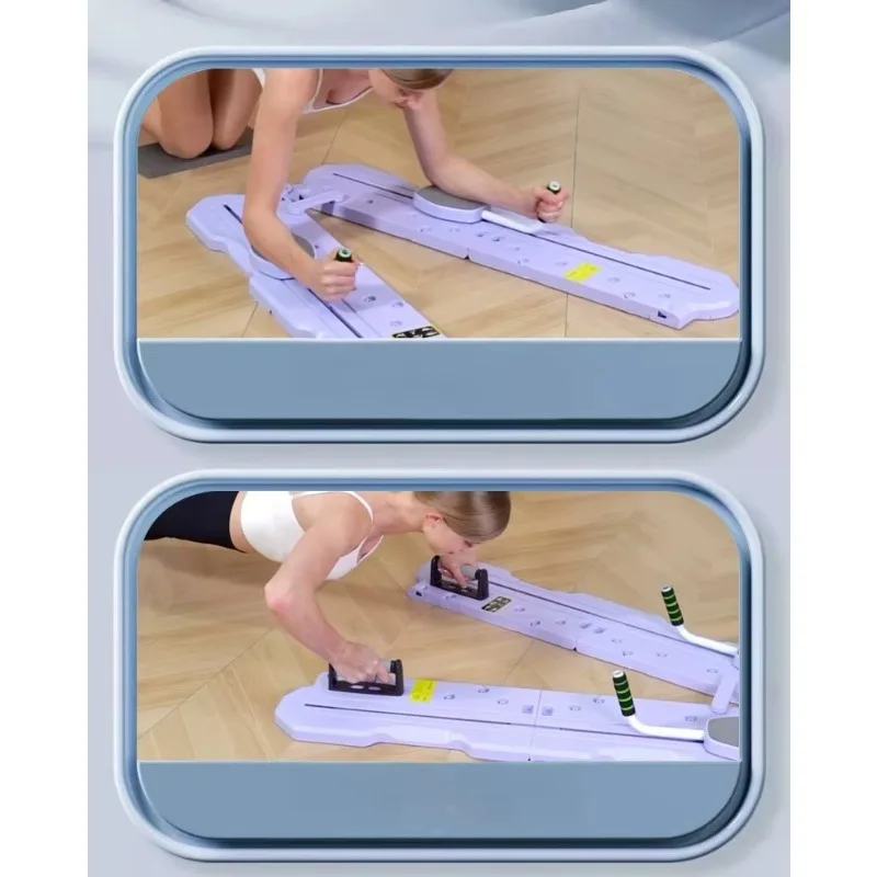 All-In-One Smart Multifunctional Fitness Board Foldable Push Up Bar & Pilates Board