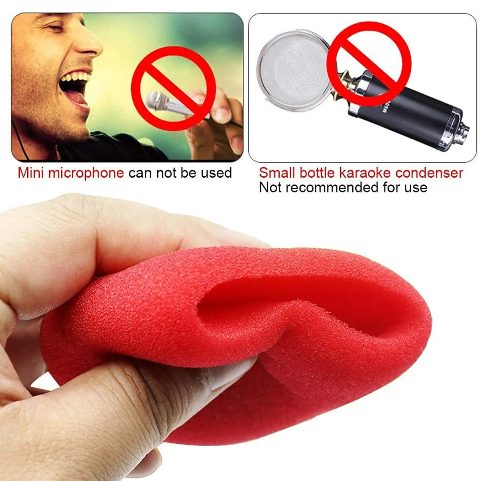 5Pcs Microphone Inner-foam For Shure SM58/Beta58A 57A/PGA48LC Mic Cover Professional Studio WindScreen Sponge Microphone Cap view 3