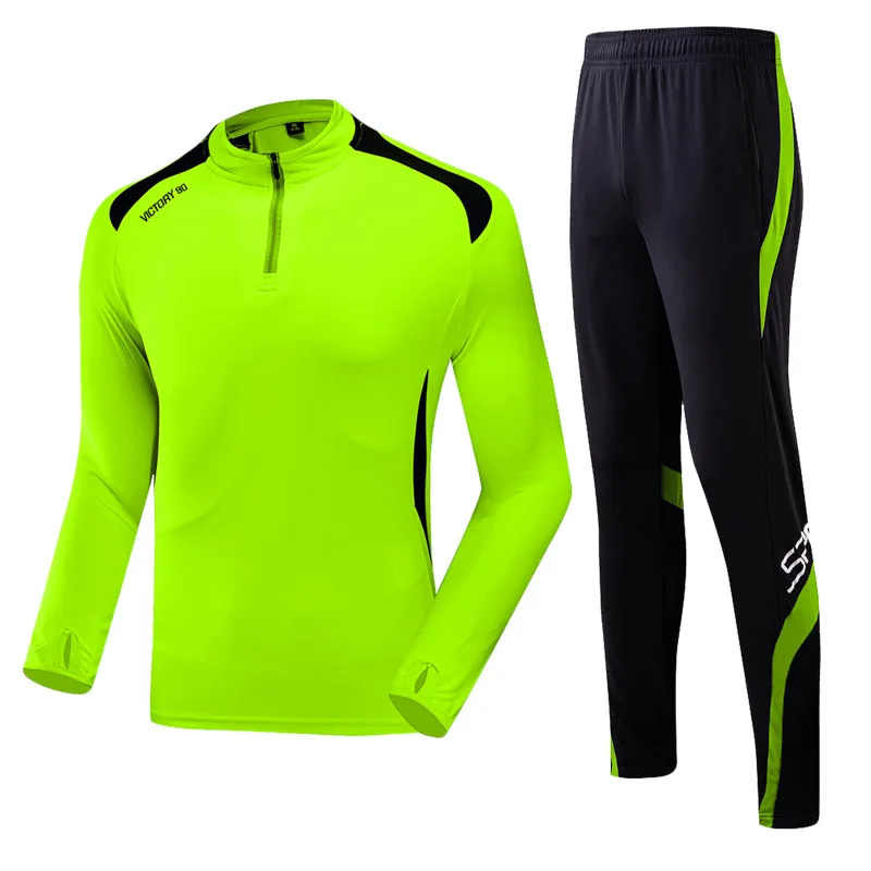 Men GYM Suit Fitness Football Basketball Running Hiking Skiing Sets Kids Children Autumn Exercise Sport Pant+Shirt Tracksuit 93