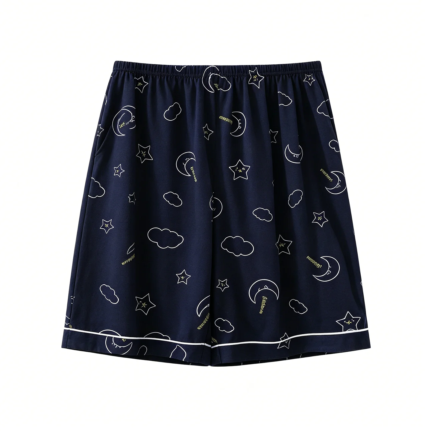 Dark blue stars and moon