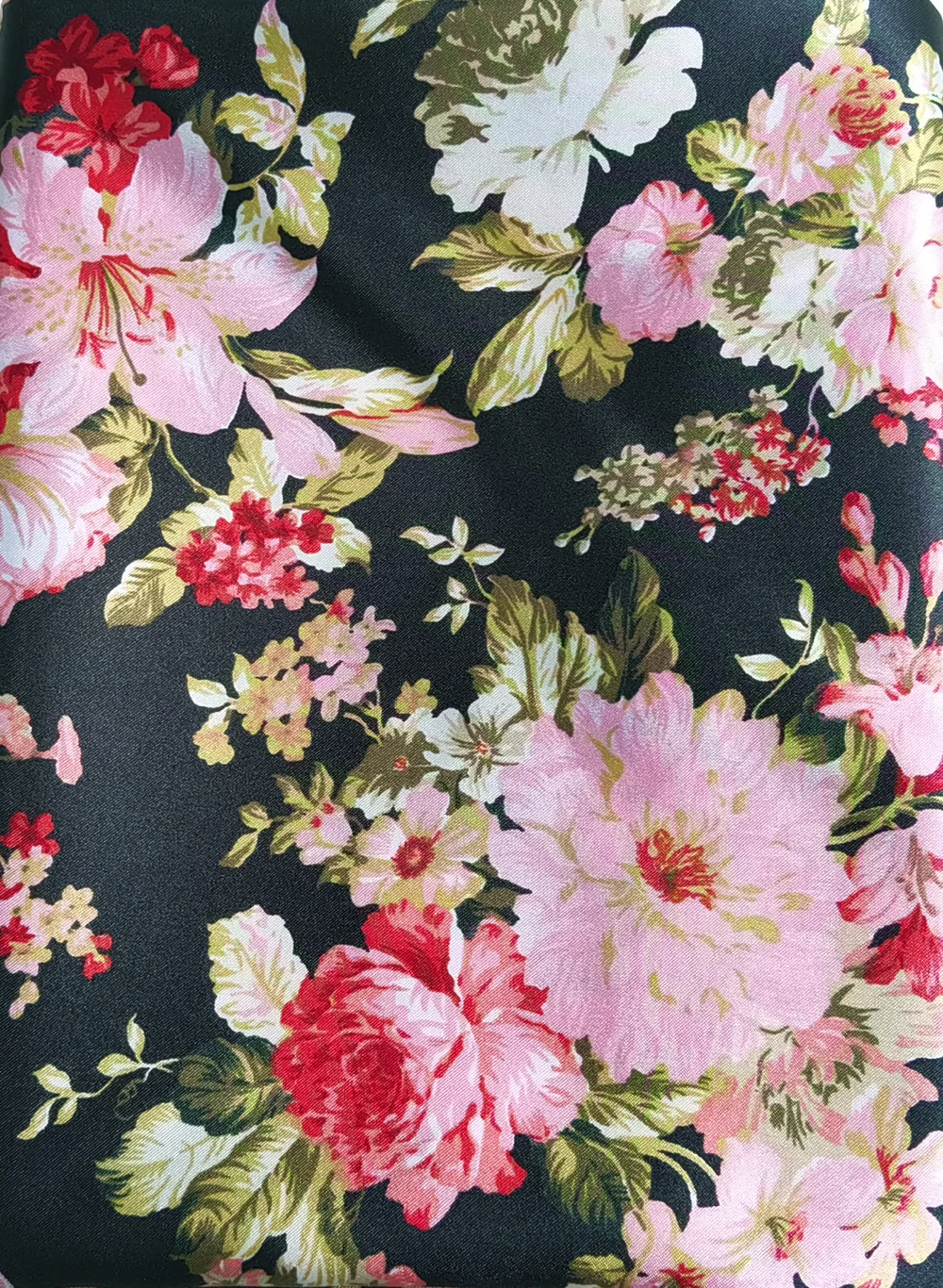 Satinstoff, 58,9 cm breit, Meterware, seidiges Charmeuse-Material, Vintage-Schmetterlingsblume, Satinstoff, Schal, DIY-Kunsthandwerk – Detail 13