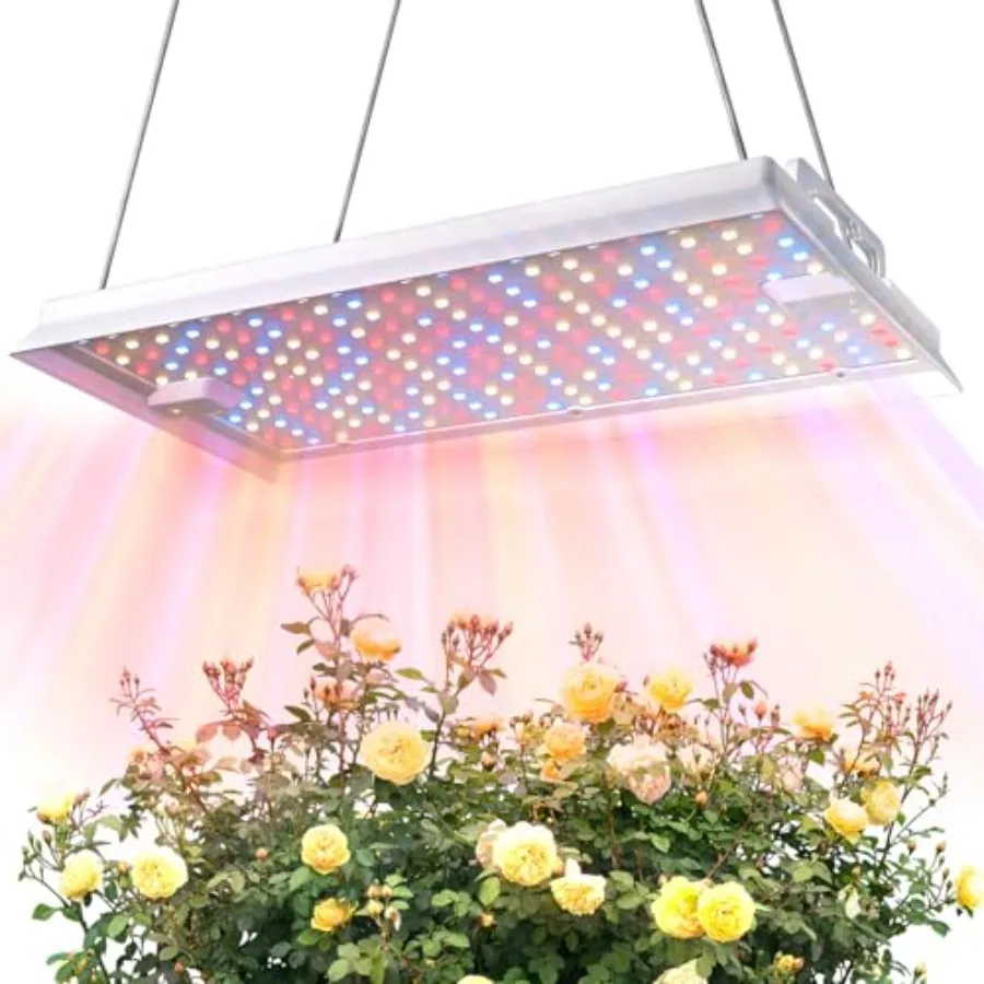 Plant Grow Light, [Smart APP Expansive 2x3 Ft Coverage] Genuine 100W Output LED Full Spectrum for Indoor Plants, 8-Level Bright