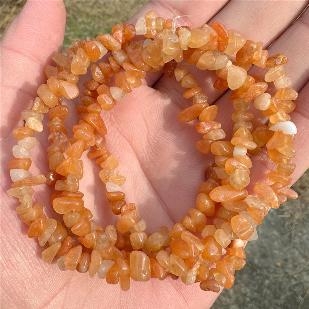 3-5mm Irregular Red Agates Chips Stone Beads Natural Peridot Gravel Stone Chips Beads For Jewelry Making Bracelet DIY Necklace