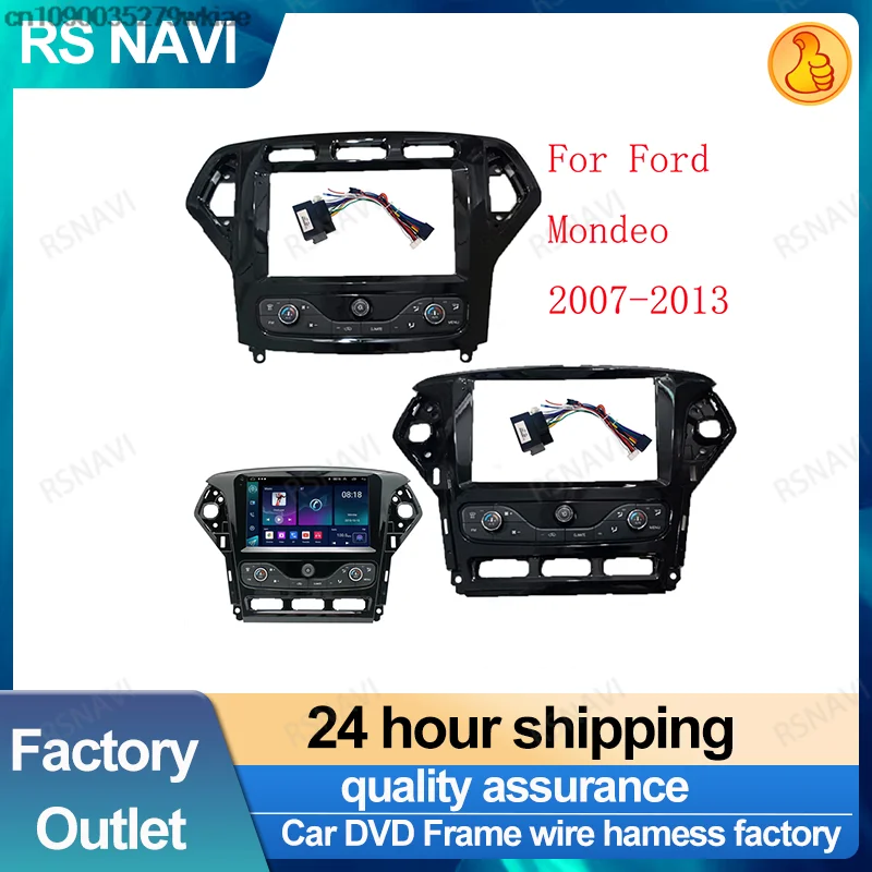 For Ford Mondeo 2007-2013 (9Inch) Car Radio Fascias Android GPS MP5 Stereo Player 2 Din Head Unit Panel Dash Frame Installation