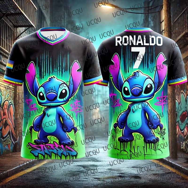 2025 طبعة خاصة الكتابة على الجدران كرة القدم جيرسي رونالدو 7 كرة القدم جيرسي التدريب موحدة تنفس كبيرة الحجم للجنسين التدريب التي شيرت #3