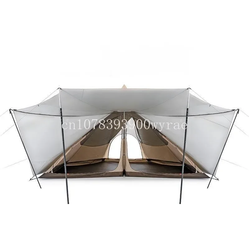 

Octagonal Pyramid Snow Skirt Indian Pyramid Outdoor Picnic Tent Exquisite Tente De Plage Camping Equipments Sunshade Tent