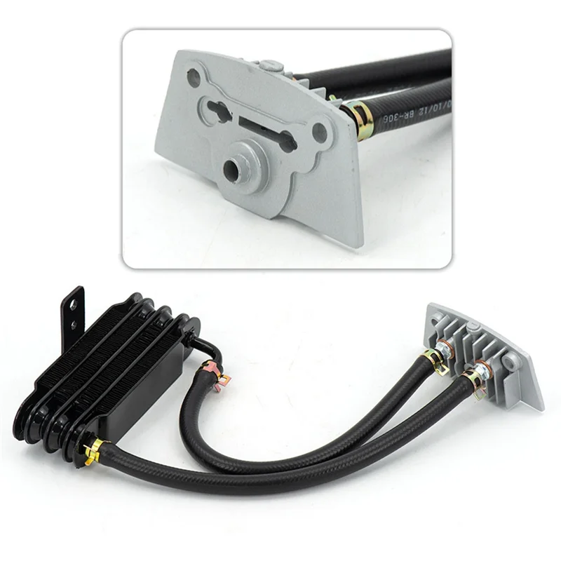 

Aluminum Universal Motorcycle Oil Cooling Cooler Radiator Oil Cooler Set 158Mm Black