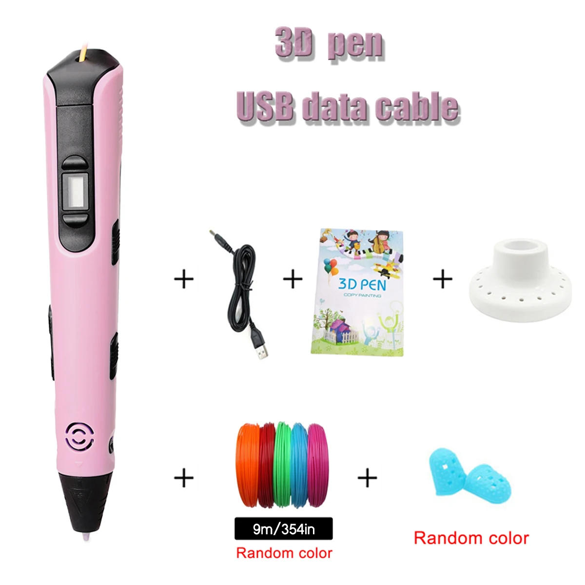 New 3D Printing Pen 9 Meter Pla Environmentally Friendly Filaments Children S Creative Gifts Birthday and New Year Handmade Toys