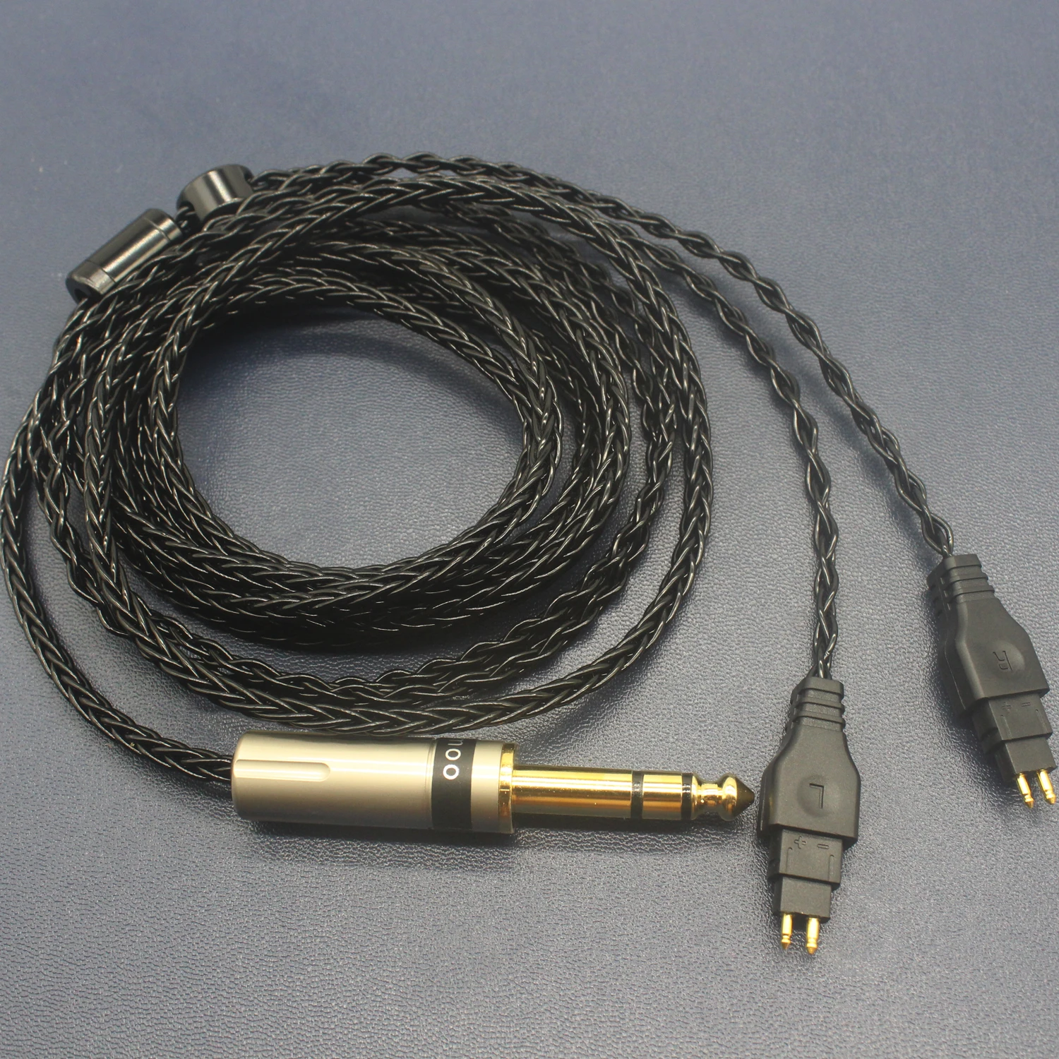 Youkأموo 6.35 مللي متر استبدال ترقية كابل متوافق ل Sennheiser HD580 HD600 HD650 HD660S HD58X HD6XX ترقية كابل-B