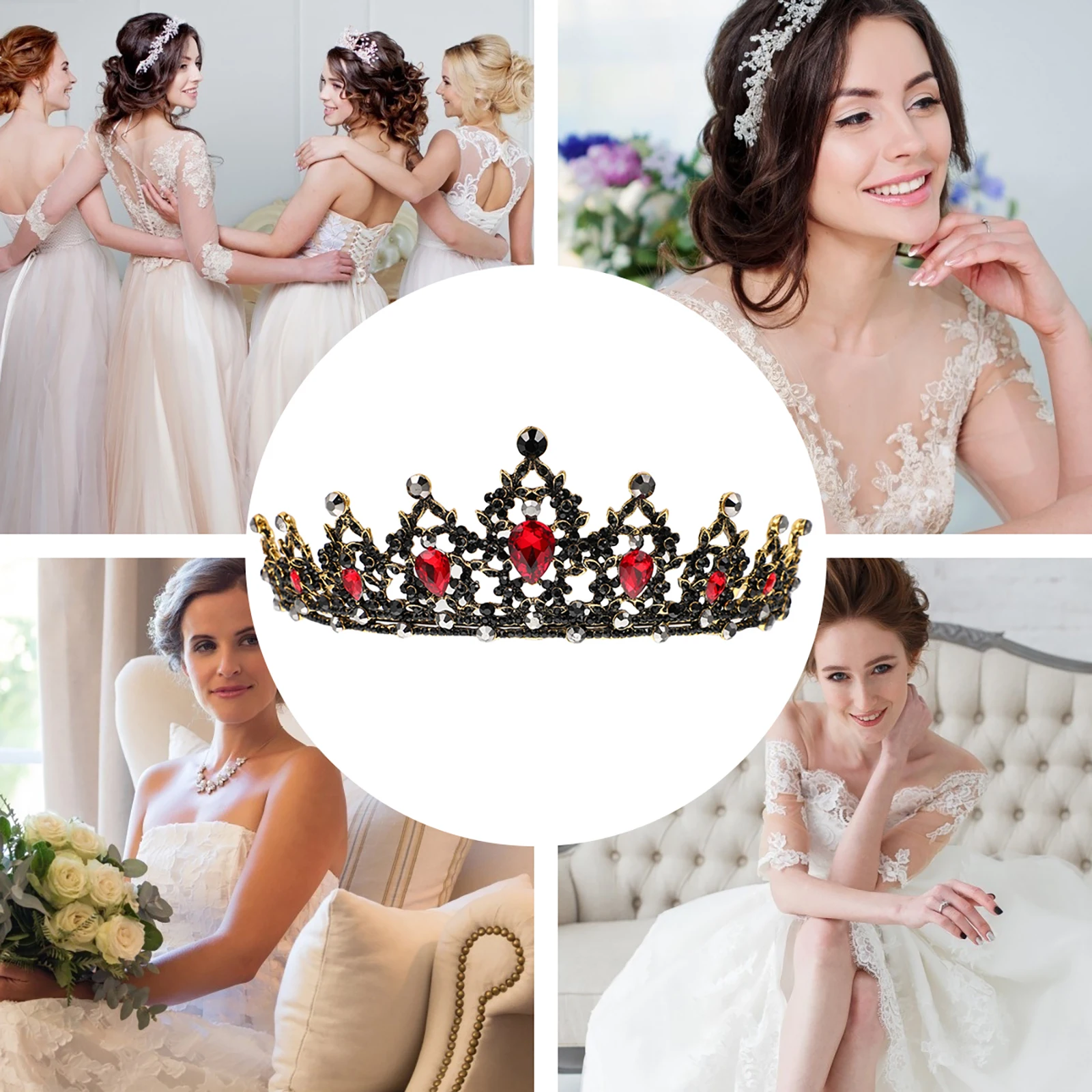 

Glamorous Rhinestone Wedding Bridal Headdress Hair Headpiece Vintage Bridal Hair Accessories