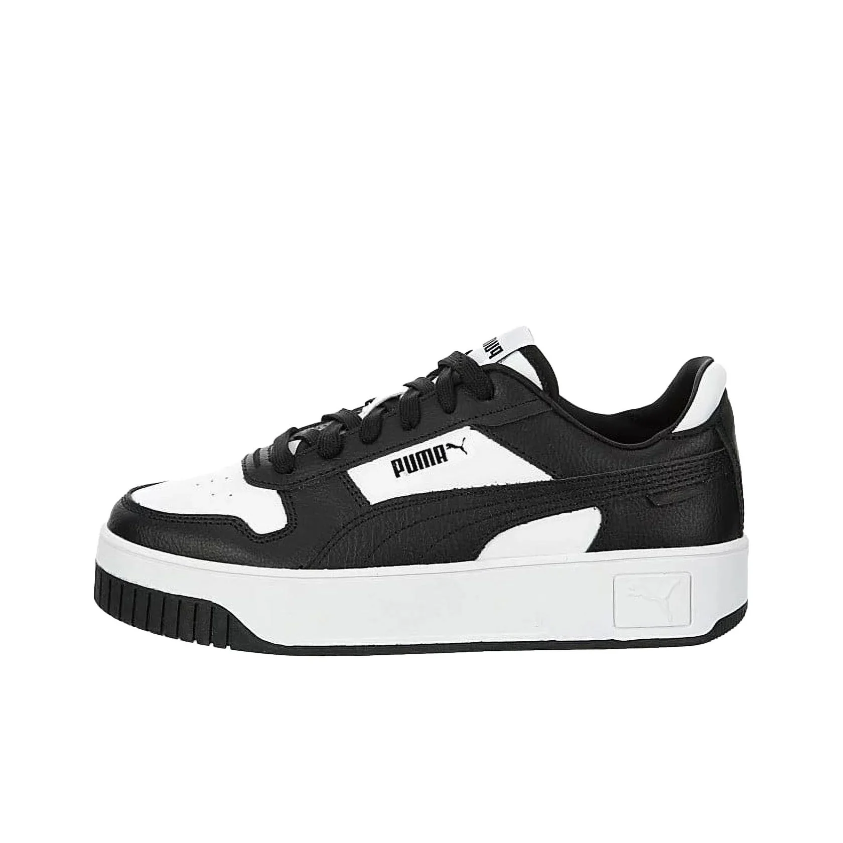 PUMA Carina Street Low top Skateboard Shoes Women's Black White 389390-16