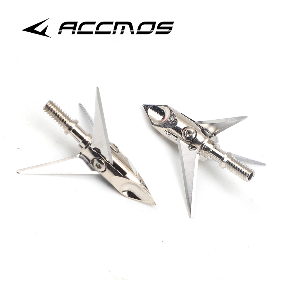 

3/6/12pcs 100gr Archery Arrow Stainless Steel Ramcat 3 Blade Broadhead Arrowhead Tips Points for Bow Hunting Shooting