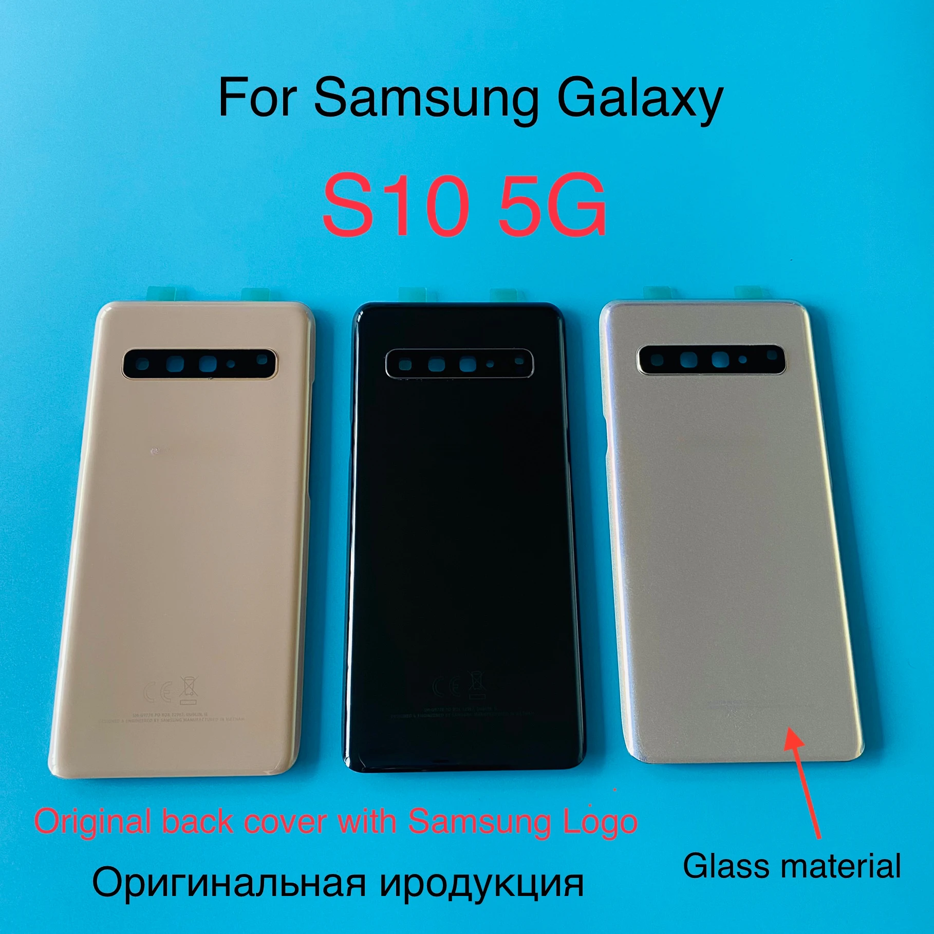 

100% Original Back Cover Rear Plane Case Housing Battery Door Replacement For Samsung Galaxy S10 5G Version G9770 G977B G977U