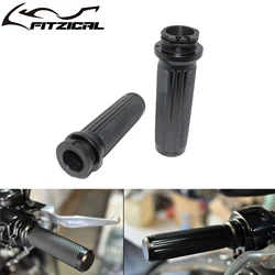 Motorcycle Black 1'' 25mm Hand Grip Handle Bar Grips For Harley Sportster XL 1200 883 XR VRSC Touring Road King Dyna Softail FL