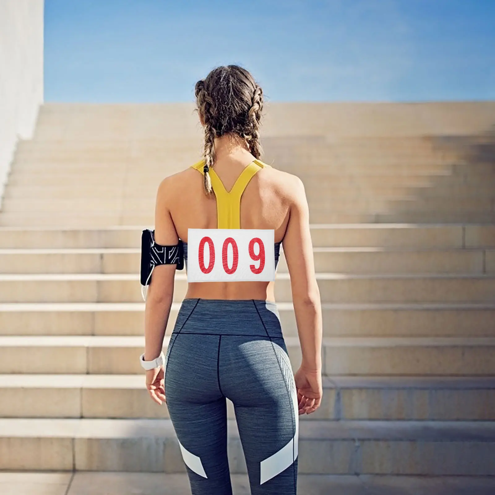 

50 Sheets Number Bibs for Race Competition Durable Cotton Material Sports Event Accessories Breathable Running Bibs