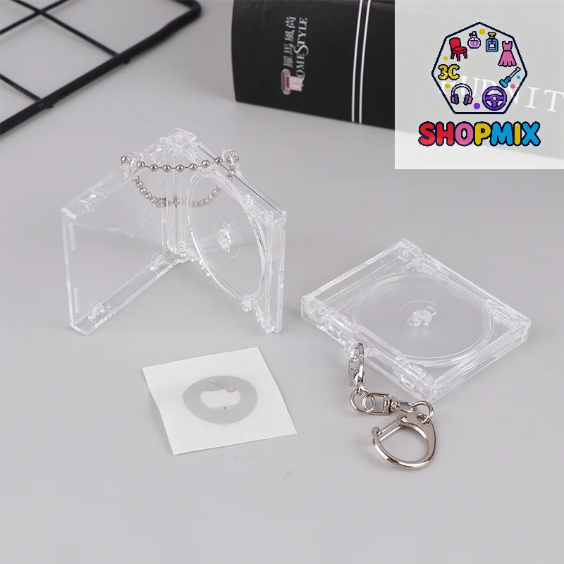 

1 шт. пустой альбом мини-футляр для компакт-дисков брелок для DIY рюкзак подвесной декор брелок кулон