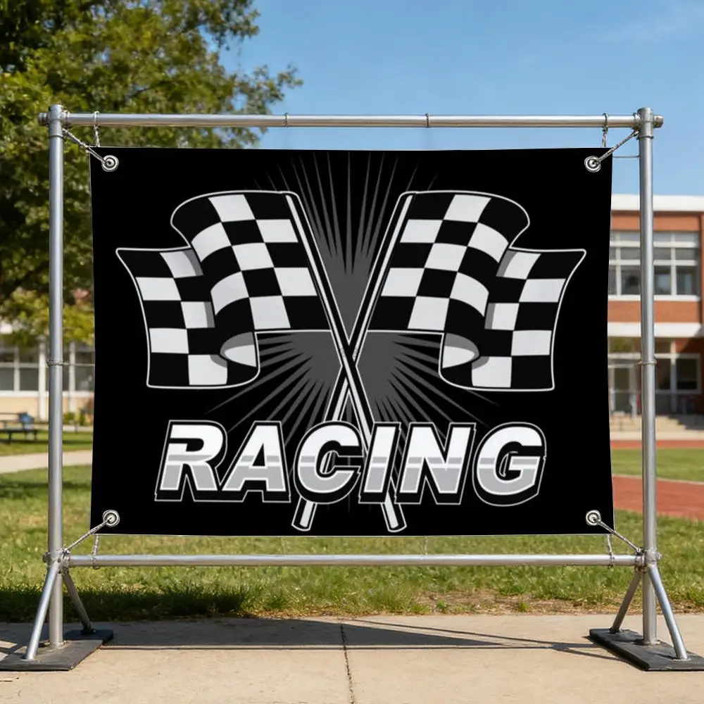 Sport C-Checkered F-Flag Flags Anti Wrinkle Waterproof Cozy Home Flag for Indoor & Outdoor Home Decor
