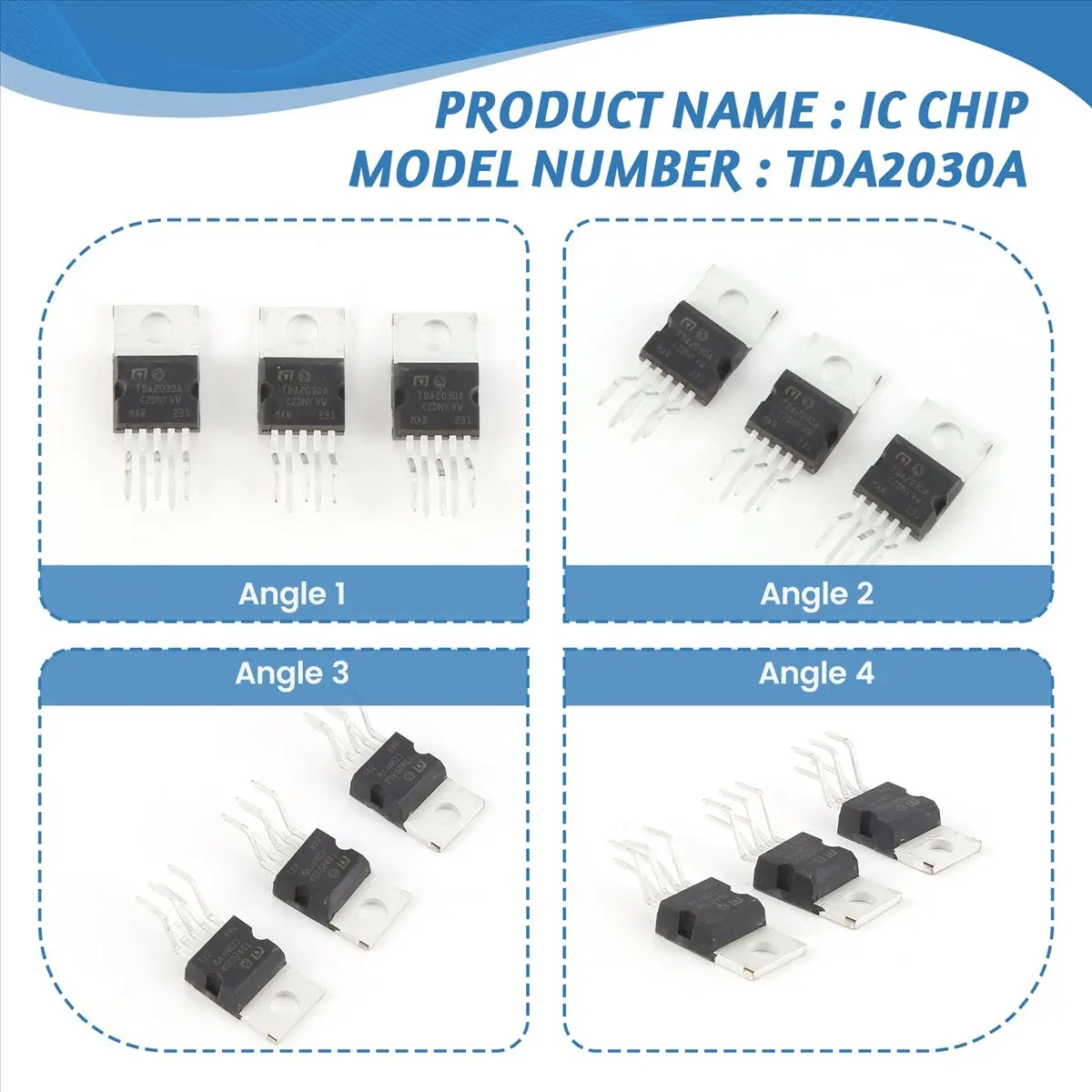 *N21R 3 Pcs TDA2030A Single Op Amp Audio Operational Amplifier IC Chips 5 Pin