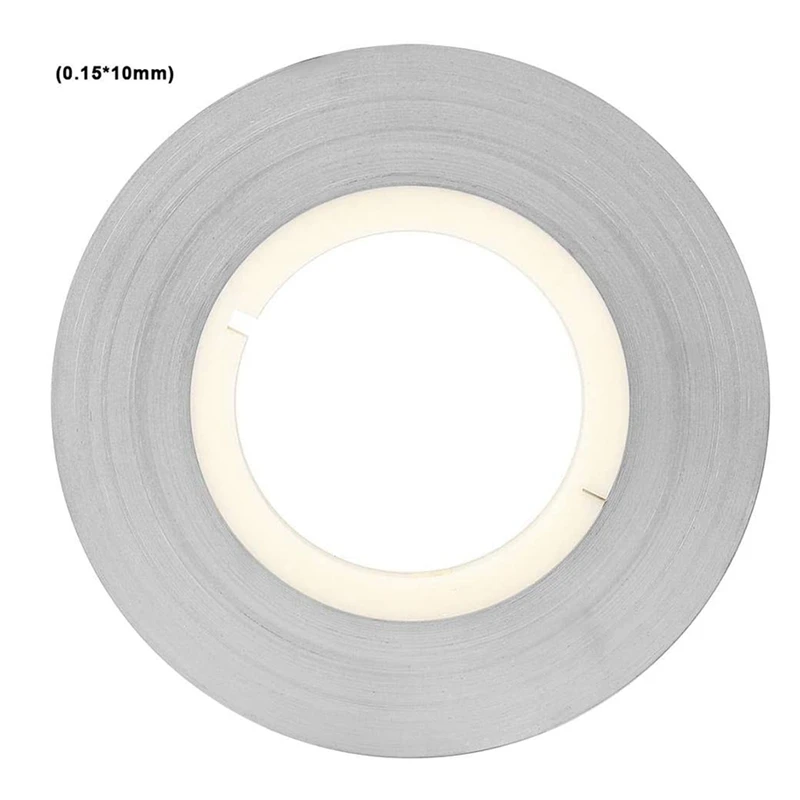 Nickel Strip Tape 1KG Nickel Steel Nickel Plated Strip Tape For Soldering Li-Po Battery Spot Welding (0.15 X 10Mm)
