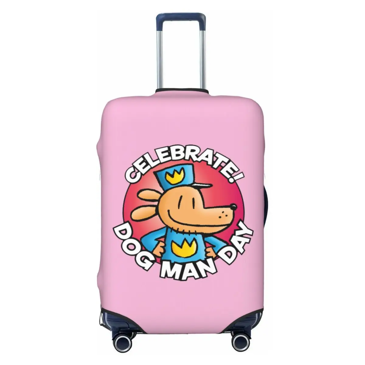 

Чехол для чемодана с рисунком собаки и человека, эластичные защитные чехлы для багажа на 18-32 дюйма