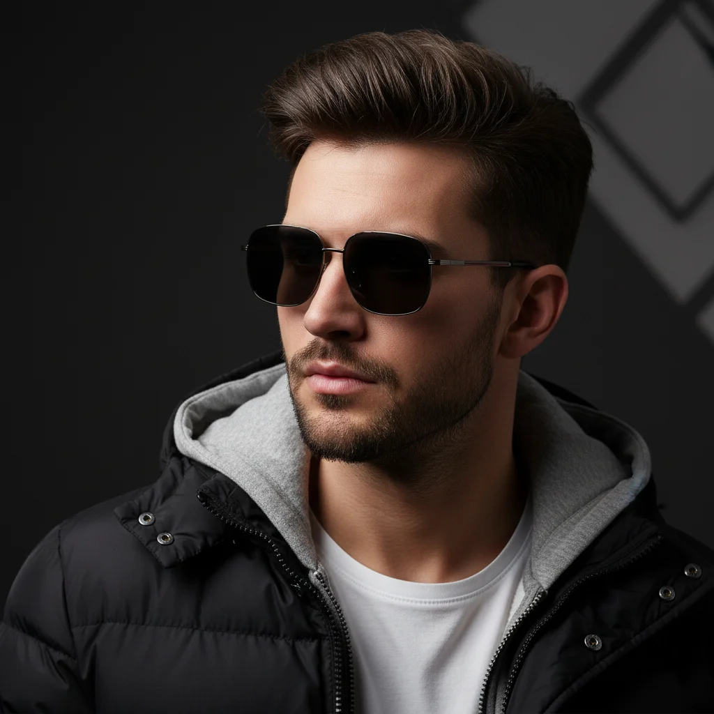 نظارات شمسية للرجال والنساء بإطار معدني ريترو بايلوت UV400 مضادة للوهج للقيادة خفيفة الوزن مصنوعة من خليط معدني #1