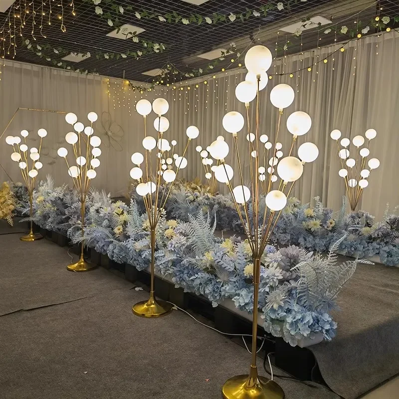 4/10pcs/lot Gold Chandelier Stand Backdrop Roadlight Stage Pedestals Pillar Wedding Decoration