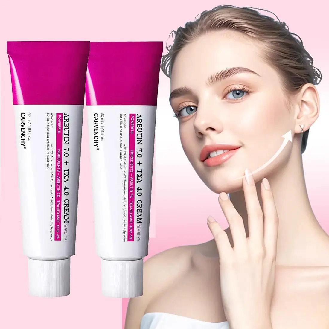 

2PCS Arbutin Face Cream With Niacinamide For Face, Deep Hydrating Firming Glow Skincare, Anti Dark Spots Freckle Blemish Pigment