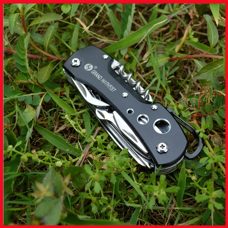 11 IN 1 Multifunctional Folding Knife Tool Gear Knife Survive Hunting Outdoor Self Defense Camping Survival EDC Knife Tools