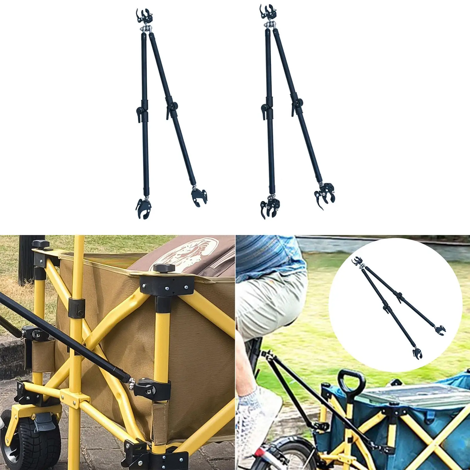 

Bike Trailer Folding Tow Hitch Connection Quick Release Clamps Aluminum